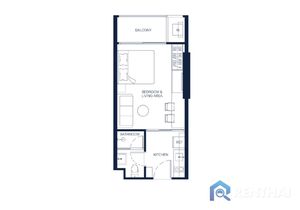 Кондо 1 сп. 32 кв.м. - фото 5