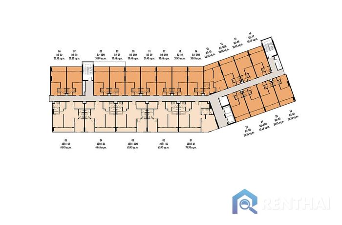Floor Plans - Building B, 3rd - 8th