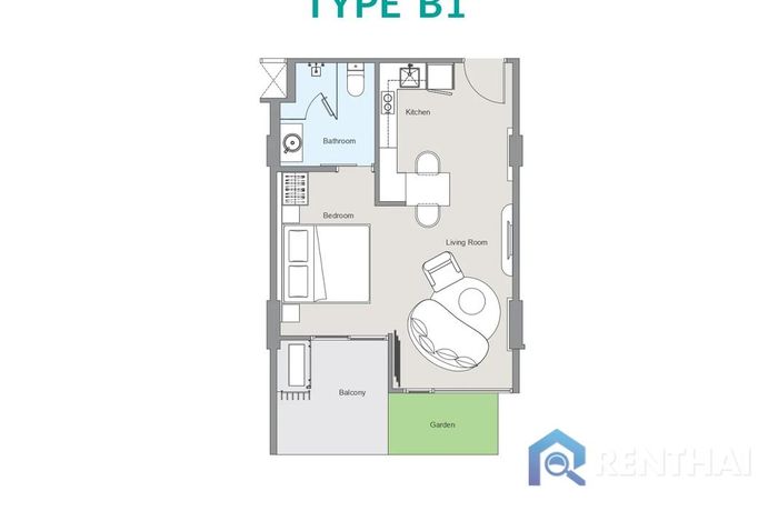 แปลนห้อง - Type B1