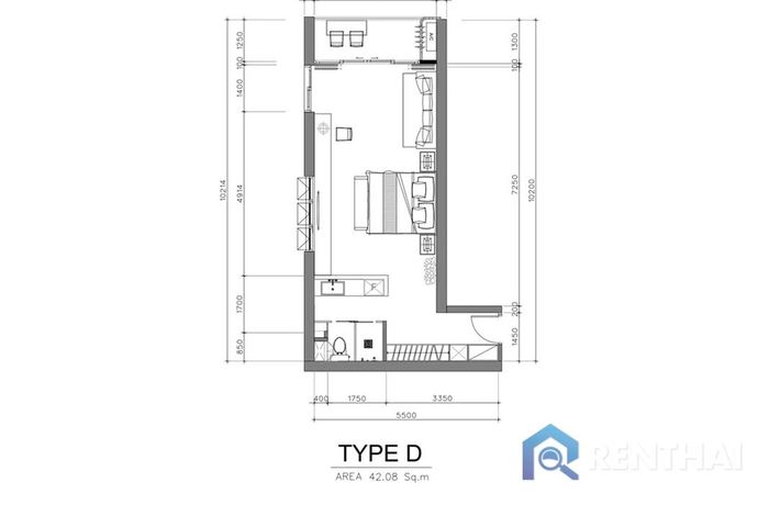แปลนห้อง - Type D