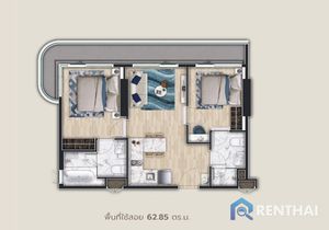 คอนโด 2 นอน 62 ตรม. - รูปภาพ 5