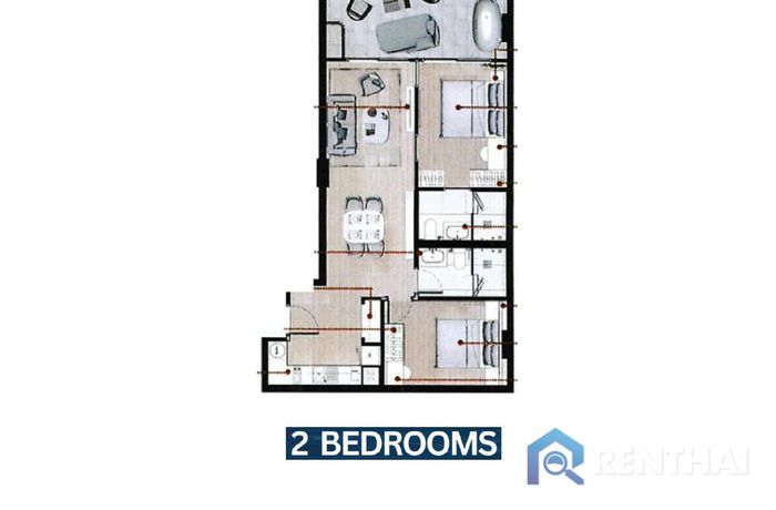 Планировка объектов - 2 Bedrooms