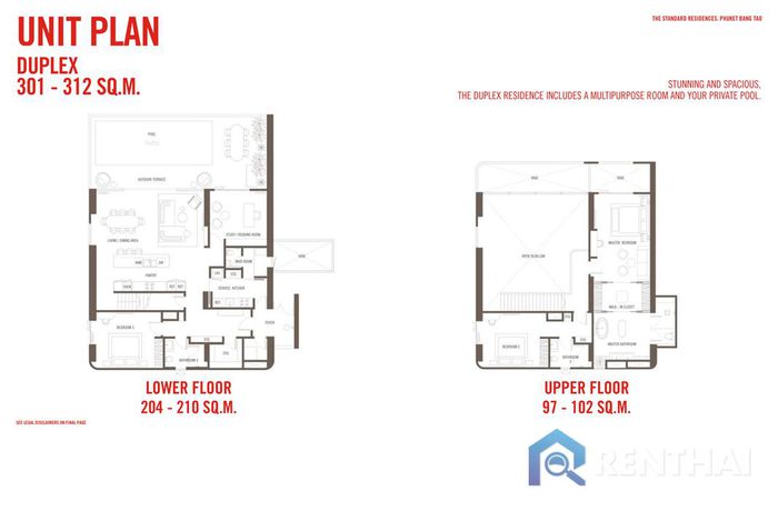 Планировка объектов - Type 3Beds Duplex