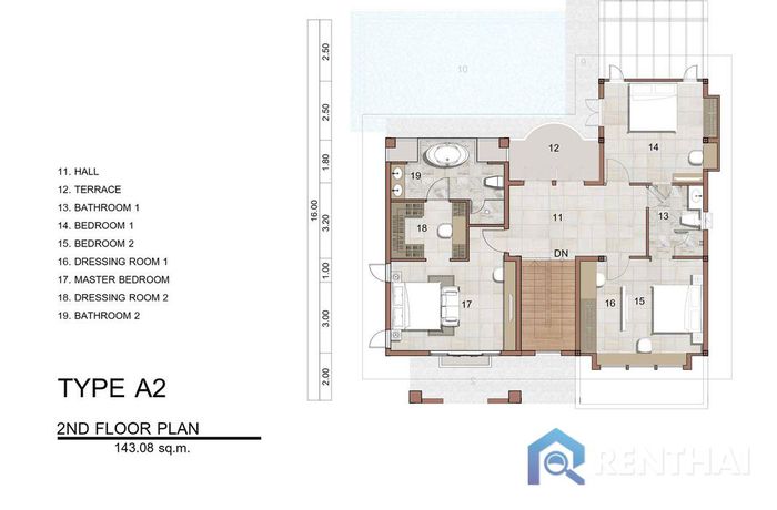 แปลนห้อง - Type A2-2