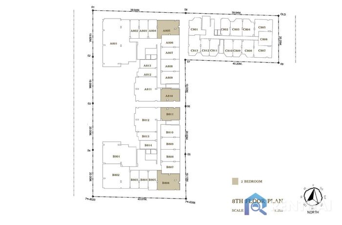 Floor Plans - 8TH-2BR