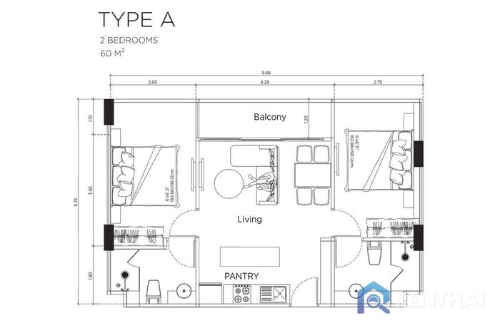 แปลนห้อง - Type-3