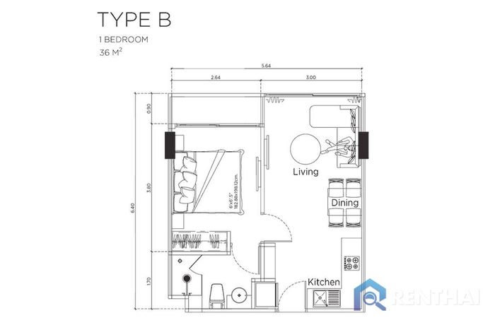 แปลนห้อง - Type-4