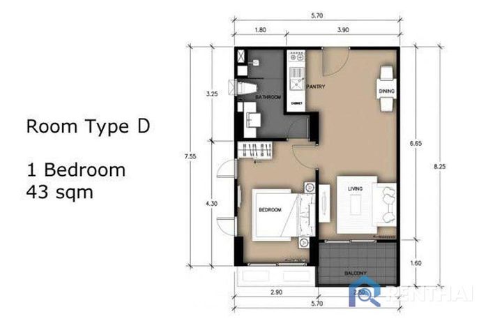 แปลนห้อง - Type-3