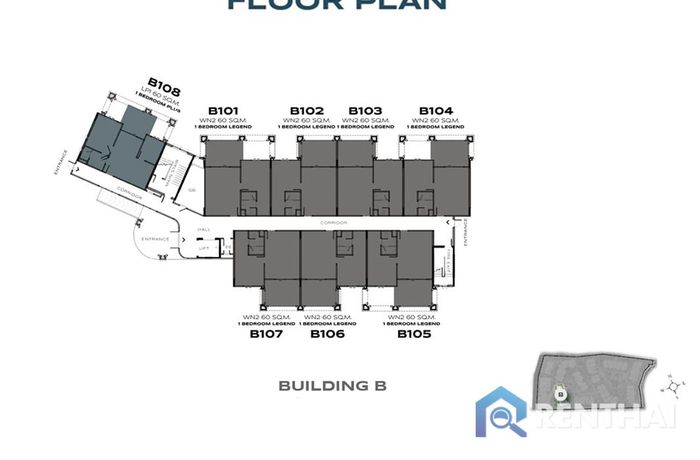 Планировка этажей - Building B