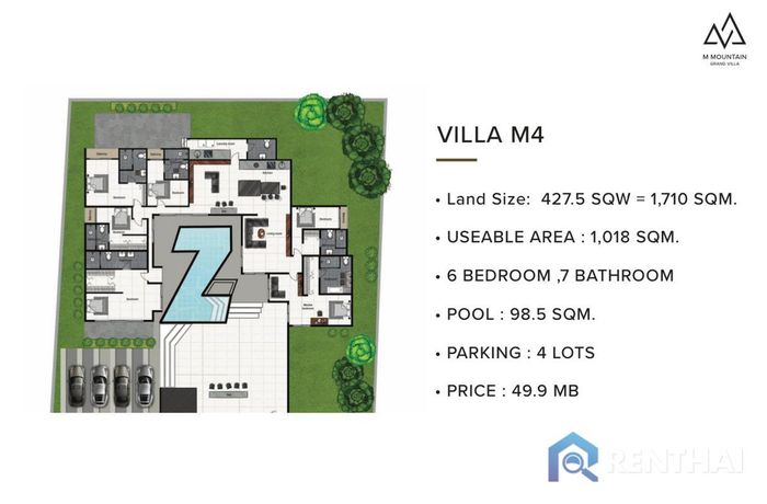Планировка объектов - Villa M4