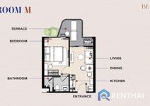 Кондо 1 сп. 35 кв.м. - фото 4
