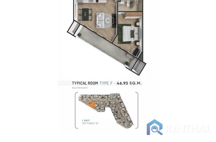 Планировка объектов - Type-1bed-2