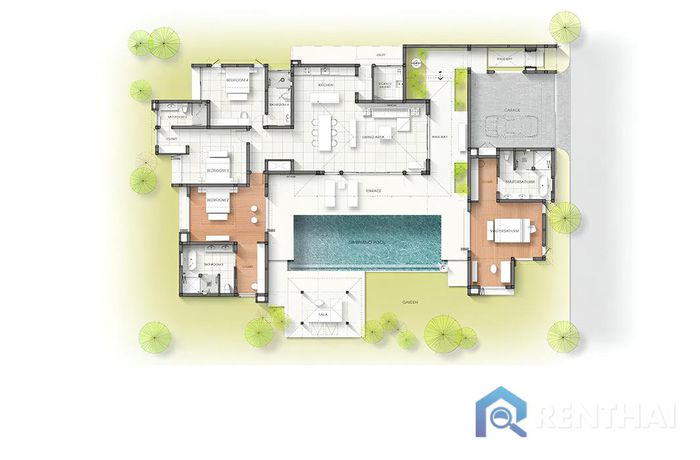 แปลนห้อง - 4 Bedrooms