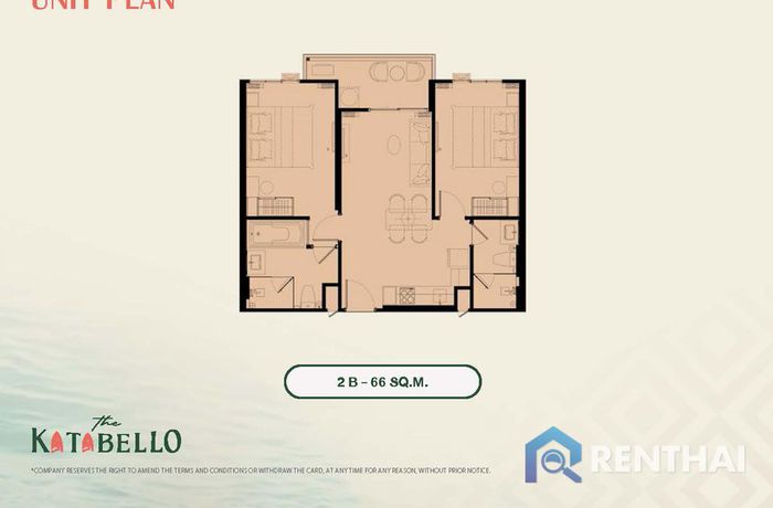 Планировка объектов - Type-2 Bedrooms