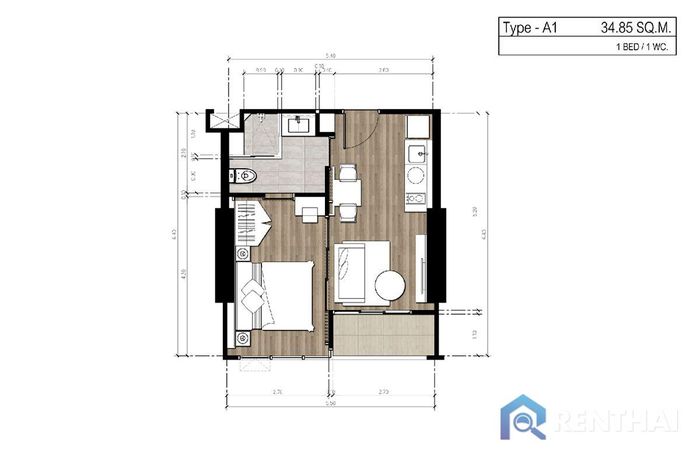 Unit Plans - 1 Bedroom
