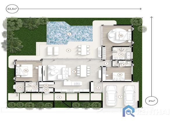 Вилла 4 сп. 200 кв.м. - фото 5