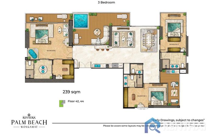 แปลนห้อง - Penthouse