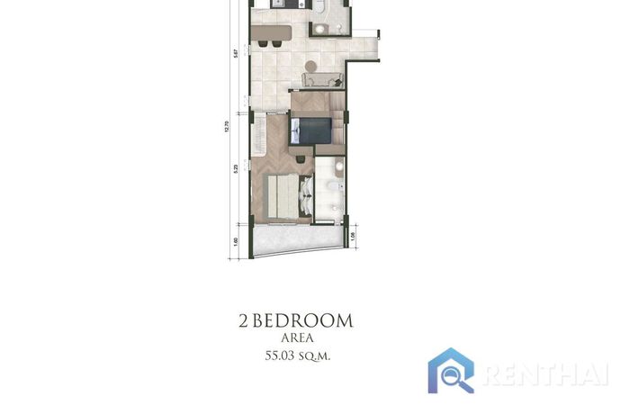 แปลนห้อง - 2 Bedrooms
