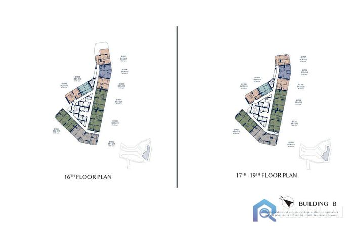 Планировка этажей - B16-19