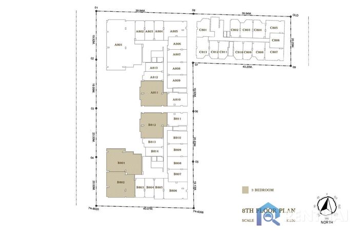 Floor Plans - 8TH-3BR
