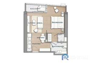 Кондо 1 сп. 48 кв.м. - фото 5