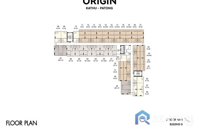 Планировка этажей - Building B. 2 Floor