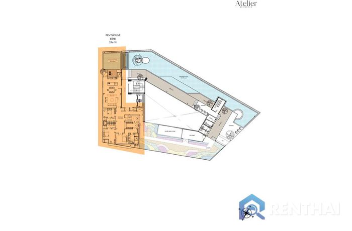 แบบแปลนชั้น - Penthouse