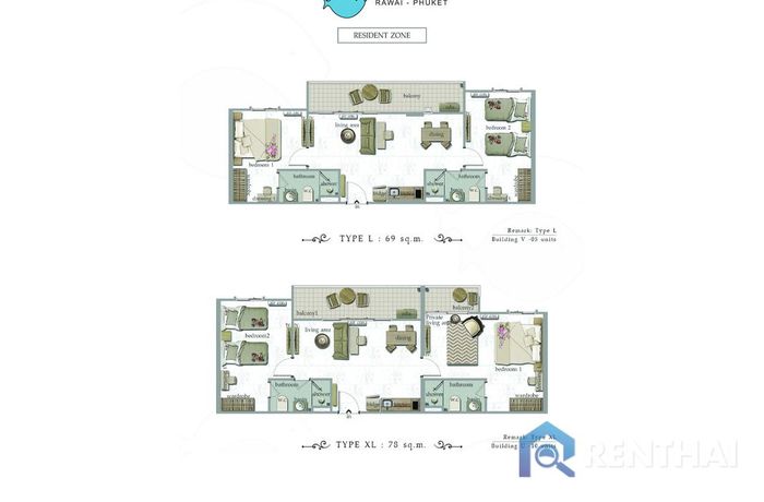 Планировка объектов - Type-2bed