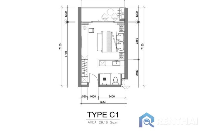 แปลนห้อง - Type C1