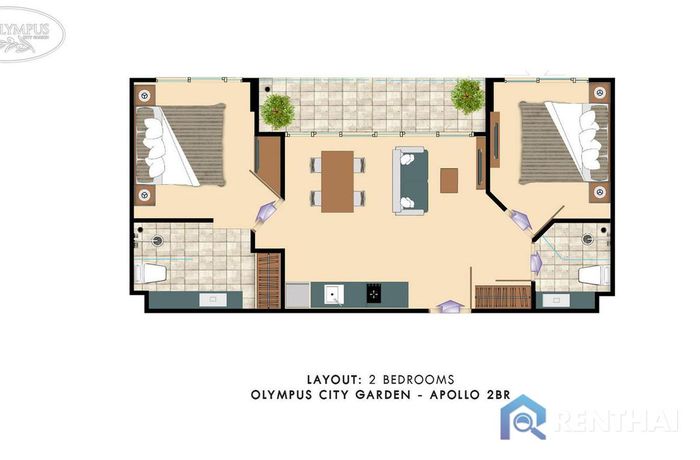 Планировка объектов - 2BR