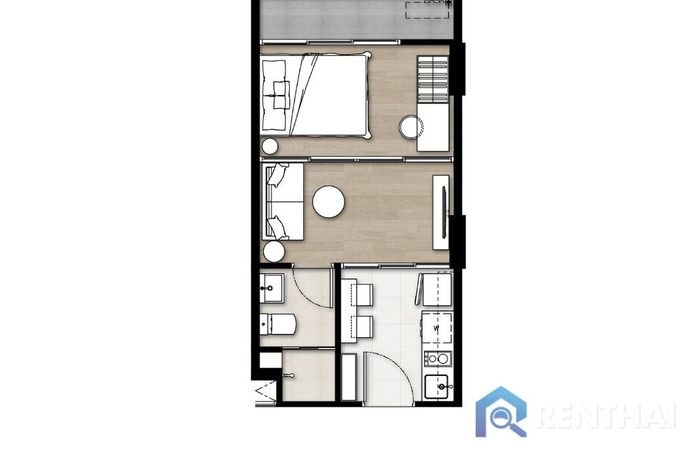 Планировка объектов - Living suite 28 sq.m.