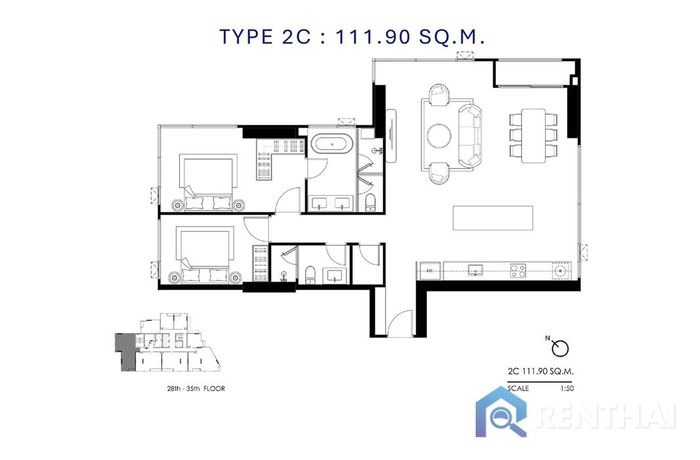 แปลนห้อง - Type-2C