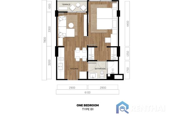 Condo 1 beds. 46 sq.m. - photo 5