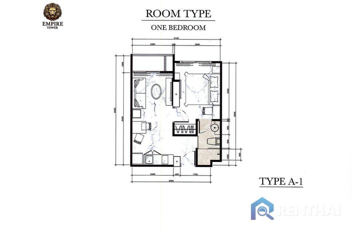 Планировка объектов - 1 Bedroom