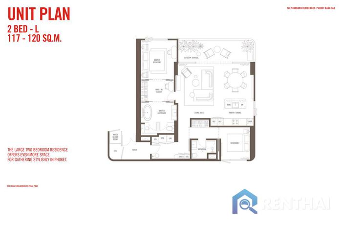 Планировка объектов - Type 2Beds Plus