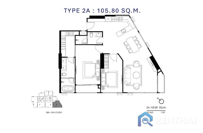 แปลนห้อง - Type-2A