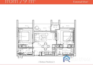 คอนโด 2 นอน 79 ตรม. - รูปภาพ 5