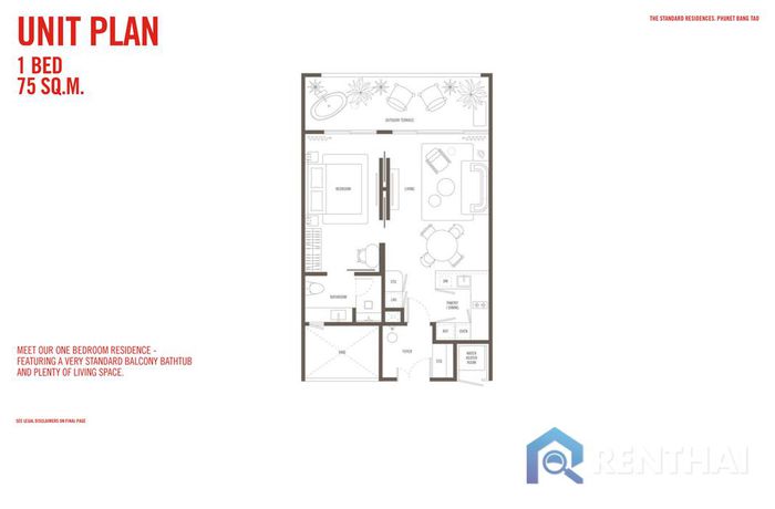 Планировка объектов - Type 1Bed