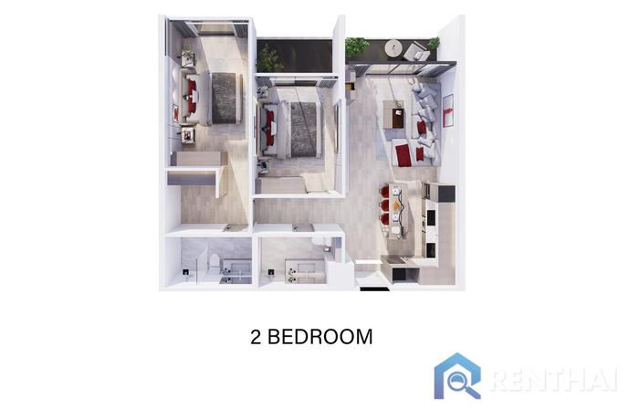Unit Plans - 2 bedrooms