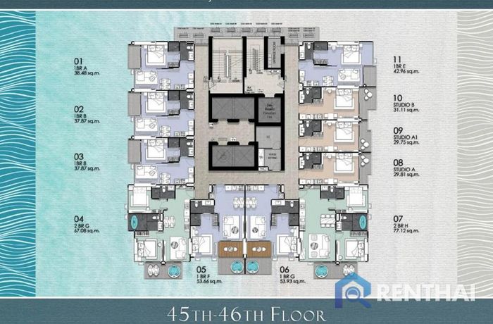 แบบแปลนชั้น - 45-46