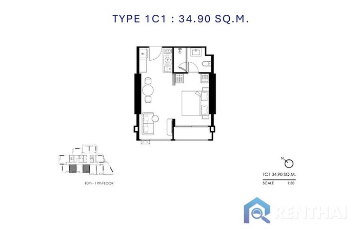 แปลนห้อง - Type-1C1
