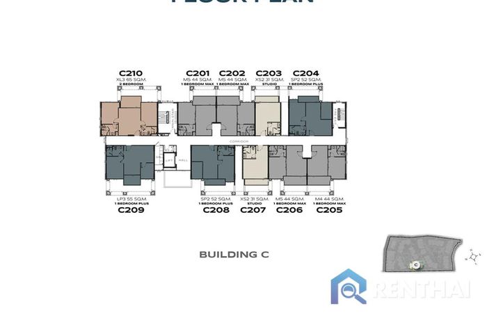 Планировка этажей - Building C