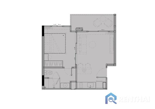 คอนโด 1 นอน 45 ตรม. - รูปภาพ 5