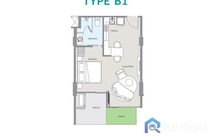 แปลนห้อง - Type B1