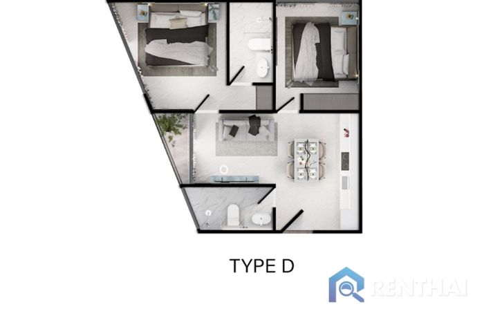 แปลนห้อง - Type D
