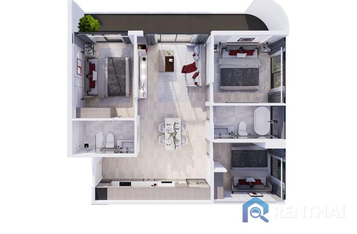 Unit Plans - 3 bedrooms