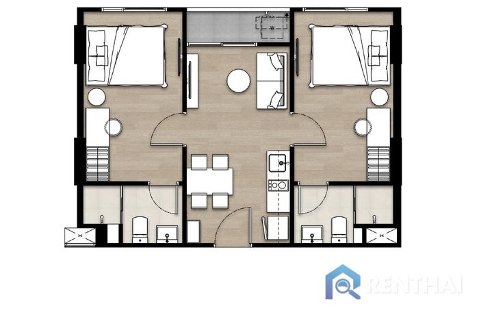 Планировка объектов - Ocean suite 47 sq.m.