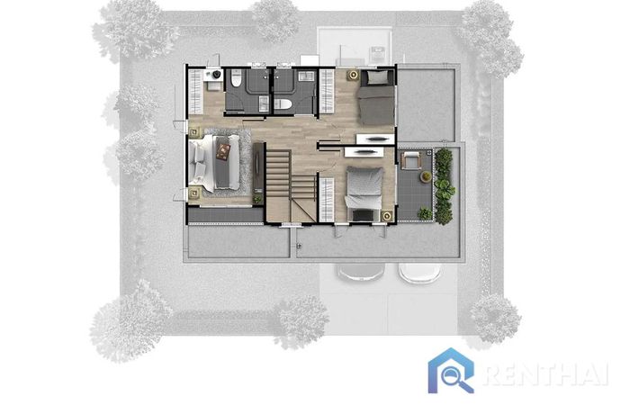 แปลนห้อง - Type B (Floor 2)