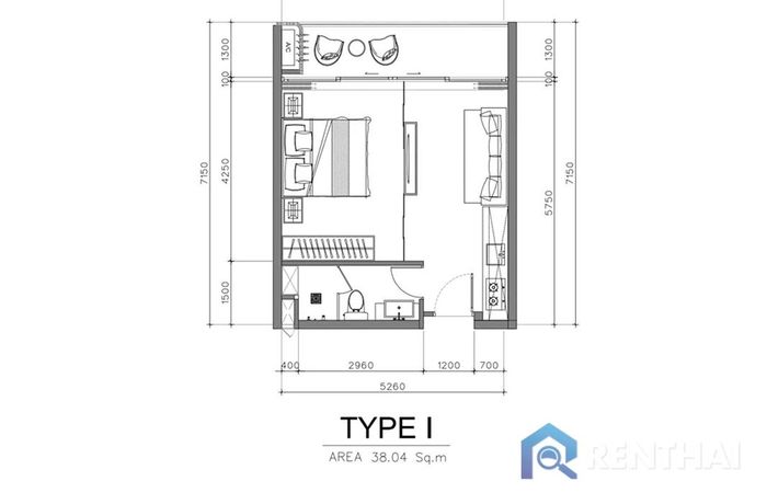 แปลนห้อง - Type I