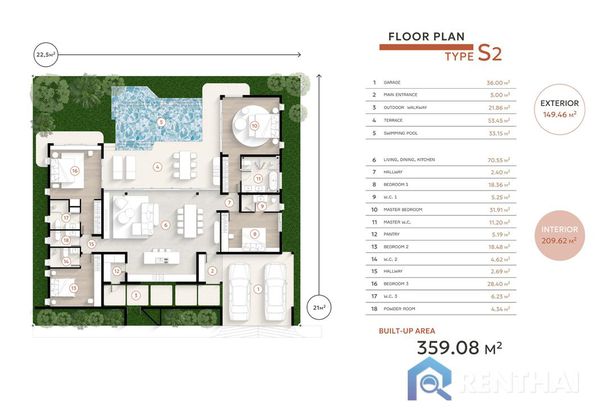 Вилла 4 сп. 359 кв.м. - фото 5